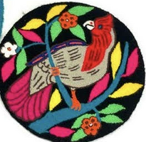 Luis Montiel Folk Art Tapestry Small